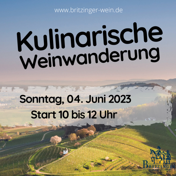 Kulinarische Weinwanderung 04.Juni 2023